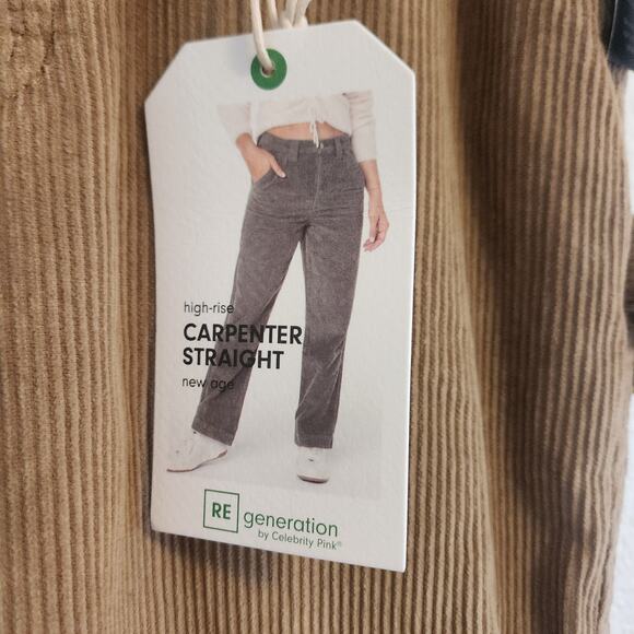 Regeneration Women's Size 5/27‎ Brown Corduroy High Rise Straight Leg Pants NWT - Picture 5 of 6